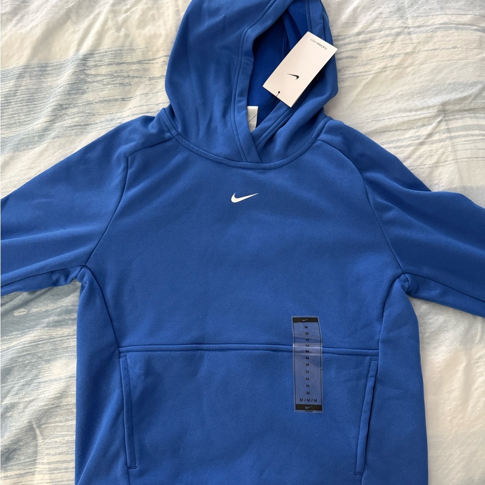 Nike Royal Blue Pullover Hoodie- Kids M